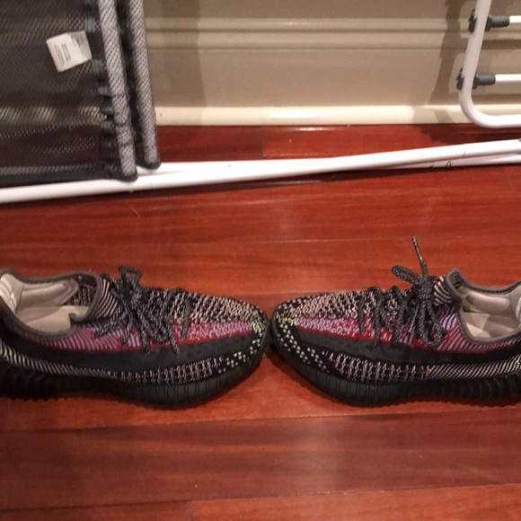 Boys Size 6 ( Authentic Yeezy Yechil (Recflective) Black for a steal of a $100). - Picture 2 of 5